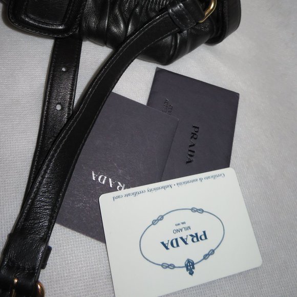 Prada Gauffre Nappa Black Satchel - Picture 12 of 14